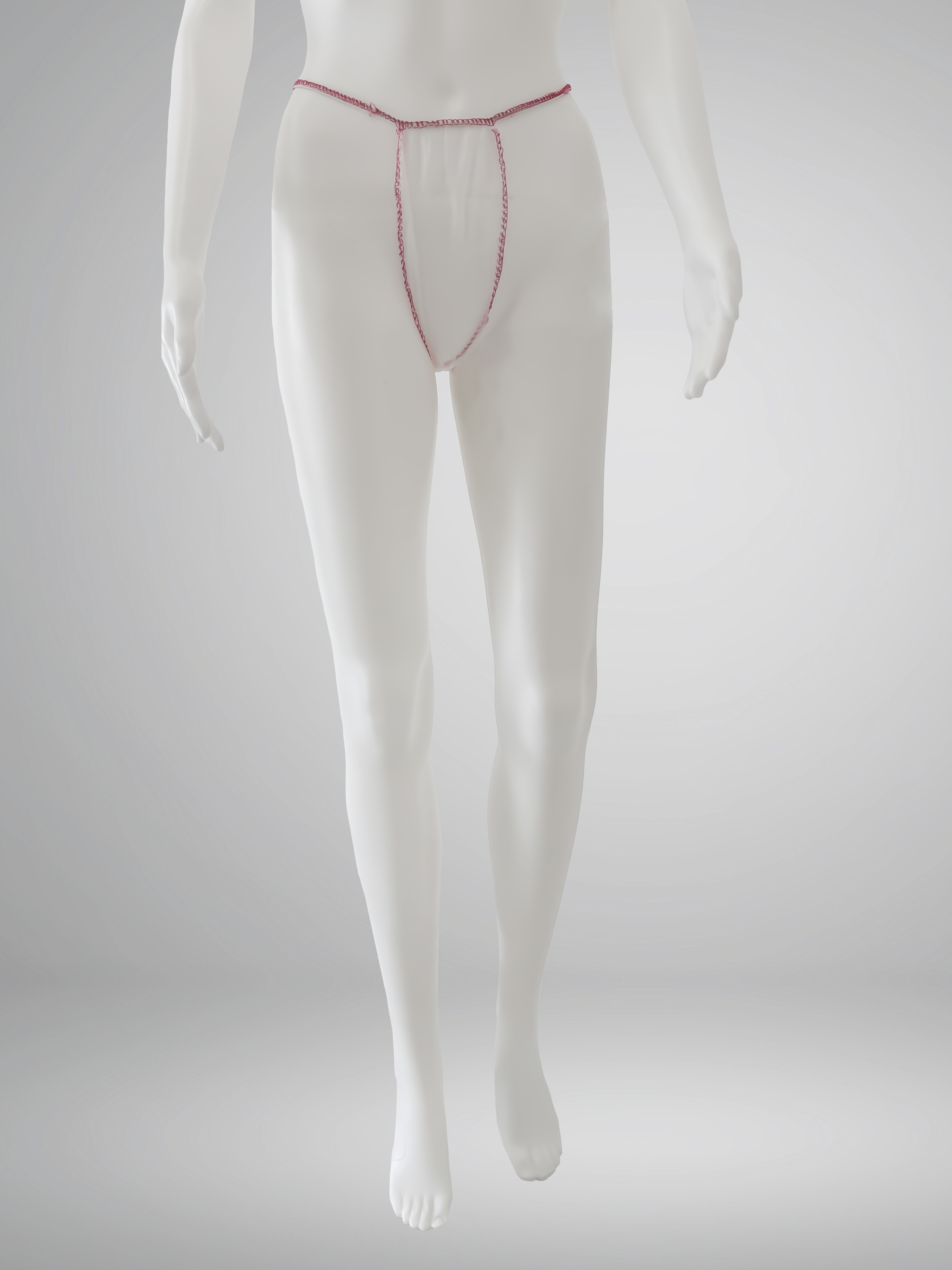 Tanga de Senhora Polipropileno Branco - 100un