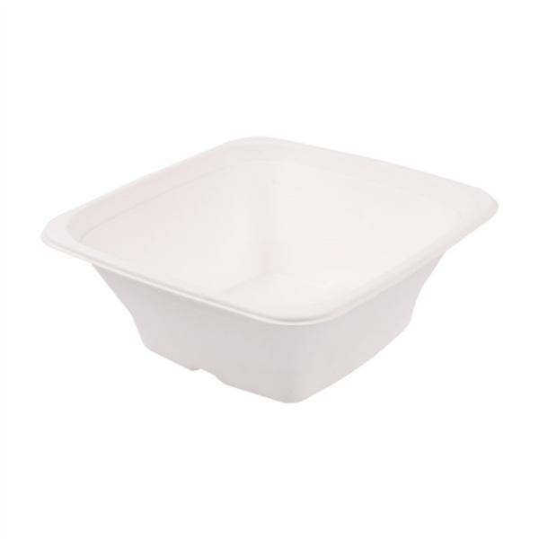 Saladeira Quadrada Bionic Branca 950ml