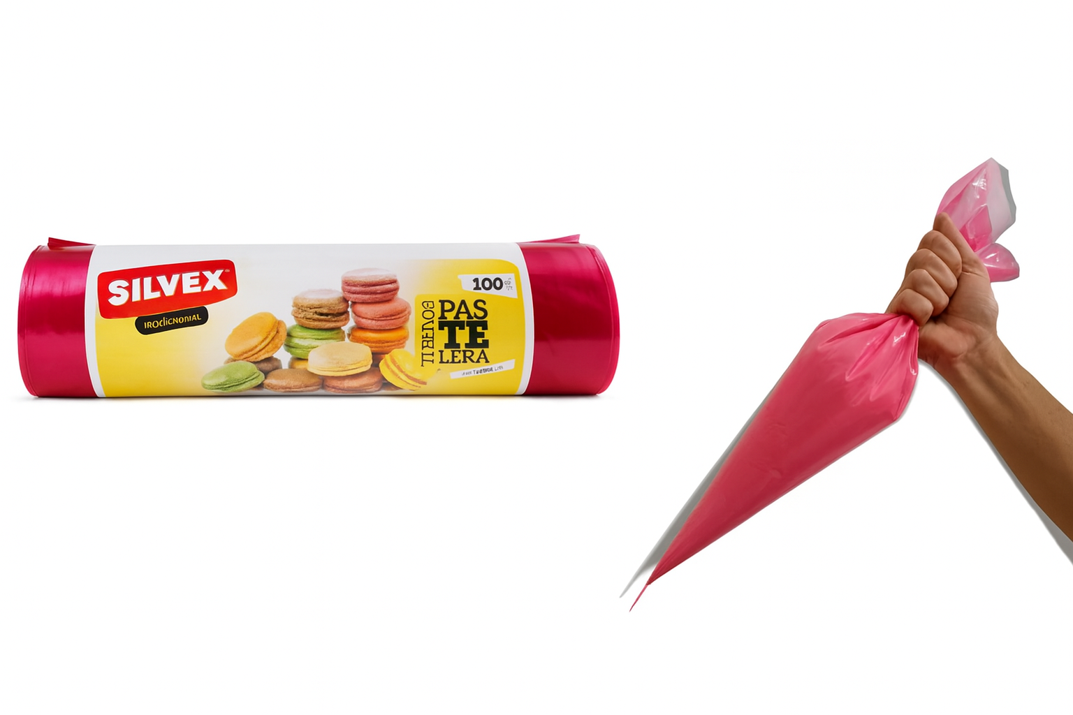 Saco Pasteleiro Descartável Vermelho