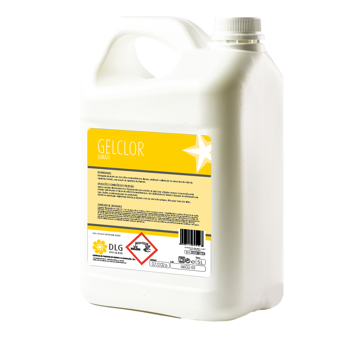 Detergente Desinfetante Clorado - GELCLOR Limão