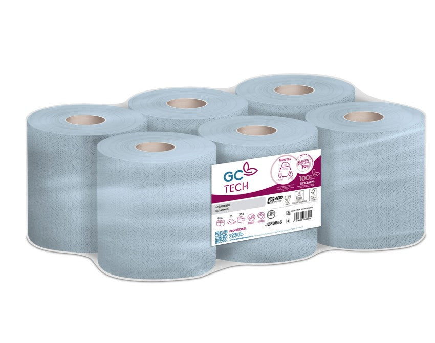 Rolo Papel Espiral AZUL